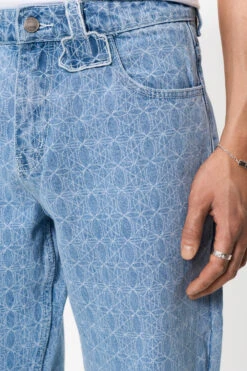 CC Blue Monogram Denim Pants -olakala Verkäufe 20230511 Ola Kala eCommerce Look01 hose detail 0051