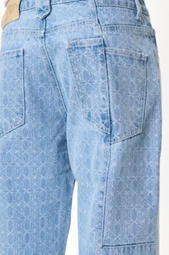CC Blue Monogram Denim Pants -olakala Verkäufe 20230511 Ola Kala eCommerce Look01 hose detail 0058