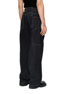 CC Black Monogram Denim Pants -olakala Verkäufe 20230511 Ola Kala eCommerce Look04 hose 0255