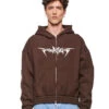 Isolation Zip Hoodie Brown
