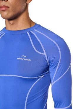 Sports Anatomy Tech Top Blue -olakala Verkäufe 20231020 Ola Kala eCom Sports Look08 Oberteil 0142