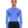 Sports Anatomy Tech Top Blue -olakala Verkäufe 20231020 Ola Kala eCom Sports Look08 Oberteil 0145