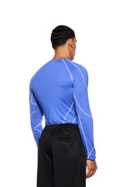 Sports Anatomy Tech Top Blue -olakala Verkäufe 20231020 Ola Kala eCom Sports Look08 Oberteil 0151