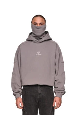 Discreet Mask Hoodie Dark Gray