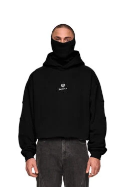 Discreet Mask Hoodie Black