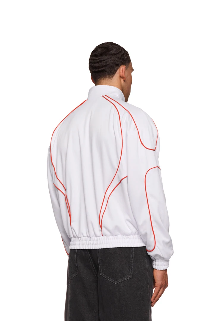 Rave Trackjacket White Red 5 Rave Trackjacket White Red – Bild 3