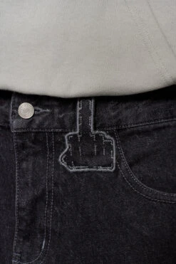 CC Black Loose Fit Denim Pants -olakala Verkäufe 20240119 OlaKala eCom CC4.0 Look04 Hose 0267