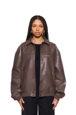 CC Leather Jacket Brown -olakala Verkäufe 20240119 OlaKala eCom CC4.0 Look12 Jacke 0422