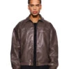 CC Leather Jacket Brown