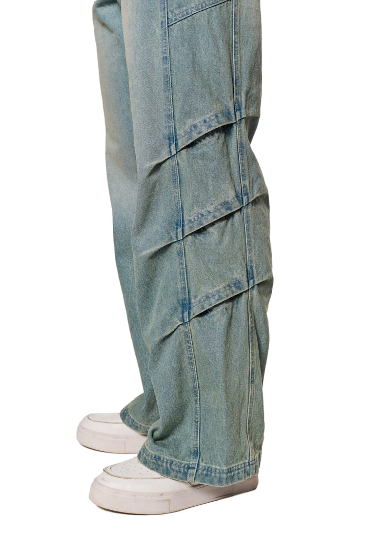 Gills Washed Denim Pants Blue 6 Gills Washed Denim Pants Blue – Bild 4