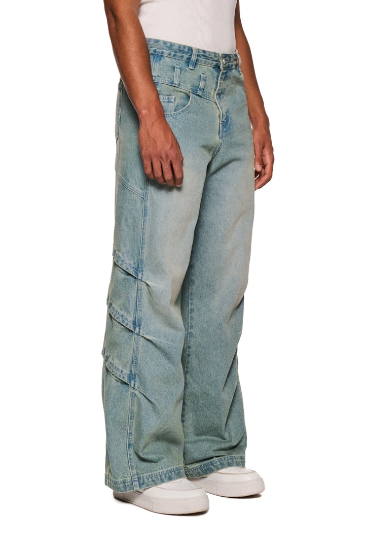 Gills Washed Denim Pants Blue 4 Gills Washed Denim Pants Blue – Bild 2