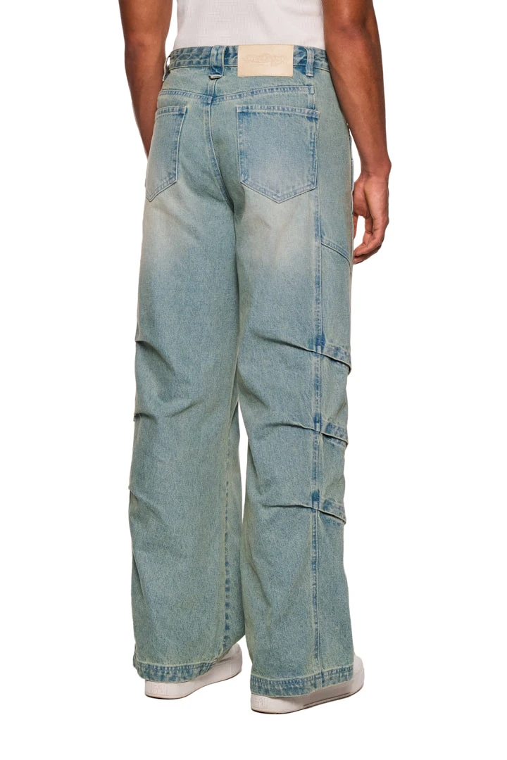 Gills Washed Denim Pants Blue 5 Gills Washed Denim Pants Blue – Bild 3