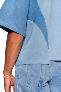 Echoes Denim Shirt -olakala Verkäufe 20240409 Ola Kala SS24 eCom Look12 Oberteil 0439