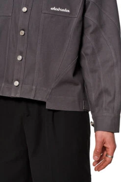 Heavy Anatomy Cotton Overshirt Gray -olakala Verkäufe 20240409 Ola Kala SS24 eCom Look13 Oberteil 0449