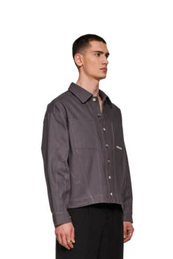 Heavy Anatomy Cotton Overshirt Gray -olakala Verkäufe 20240409 Ola Kala SS24 eCom Look13 Oberteil 0473