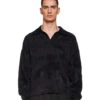 Glitched Fuzzy Polo Black 2 Glitched Fuzzy Polo Black -olakala Verkäufe 20240409 Ola Kala SS24 eCom Look14 Fuzzy 0481