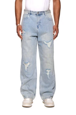 Distressed Denim Pants