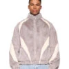 Two-Toned Fur Jacket Gray -olakala Verkäufe 20241018 Ola Kala eCom BF Look22 Oberteil 0521
