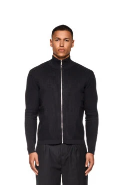 CI Slim Knit Jacket Black