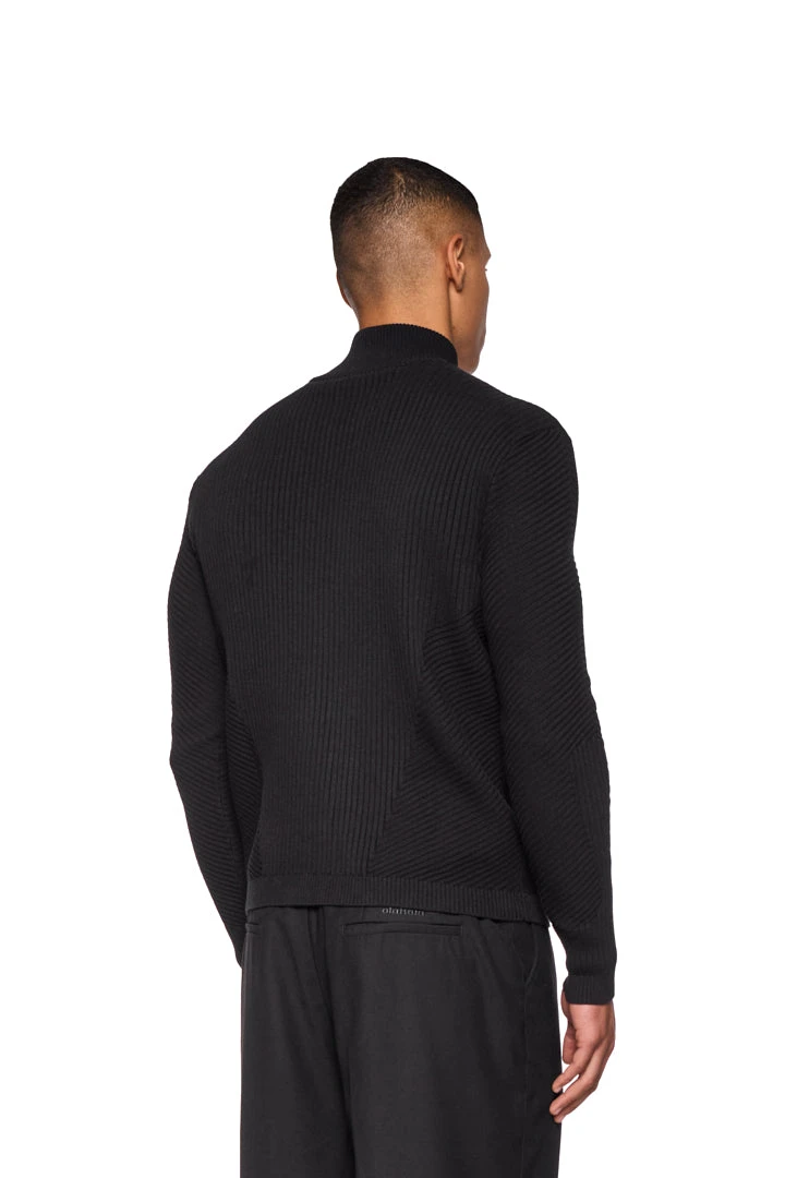 CI Slim Knit Jacket Black 5 CI Slim Knit Jacket Black – Bild 3