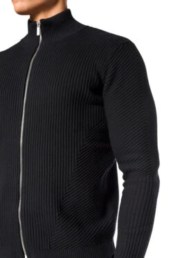 CI Slim Knit Jacket Black 9 CI Slim Knit Jacket Black -olakala Verkäufe 20241018 Ola Kala eCom FW Look01 Oberteil 0032