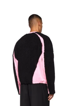 Fleece V-Neck Sweater Pink -olakala Verkäufe 20241018 Ola Kala eCom FW Look03 Oberteil 0082