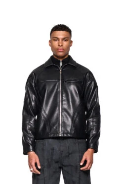 CI Leather Jacket Black