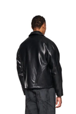 CI Leather Jacket Black -olakala Verkäufe 20241018 Ola Kala eCom FW Look04 Oberteil 0138