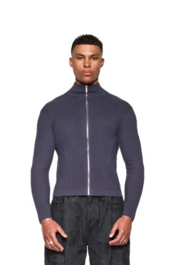 CI Slim Knit Jacket Gray