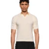 Fitted Knit Polo Creme -olakala Verkäufe 20250506 Olakala PANGEA eCom Look15 Oberteilteil 0885