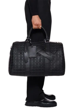 CC Debossed Weekender Bag Black -olakala Verkäufe Neues Format 094