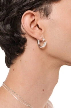 Synergy Destroyed Earrings Silver Coated -olakala Verkäufe Neues Format 106